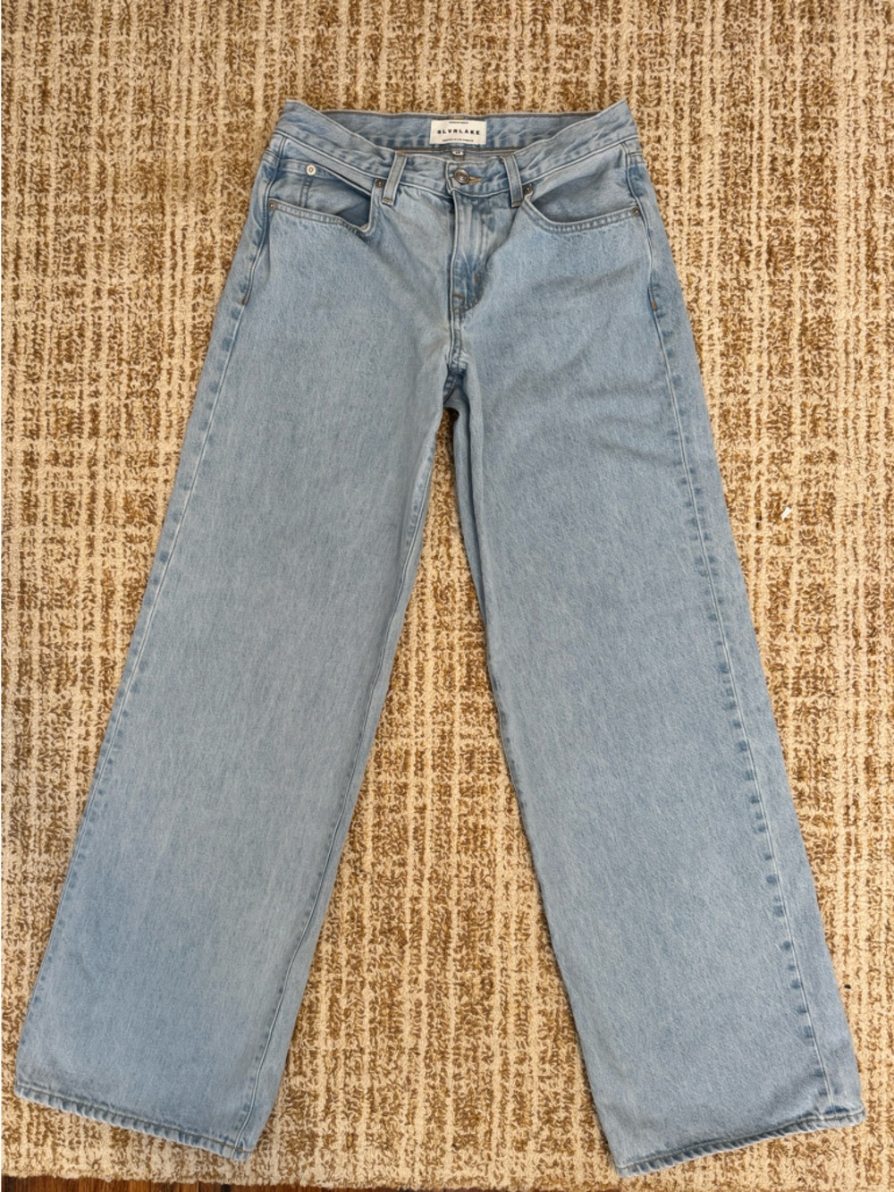 SLVRLAKE Light Blue Wide-Leg Jeans